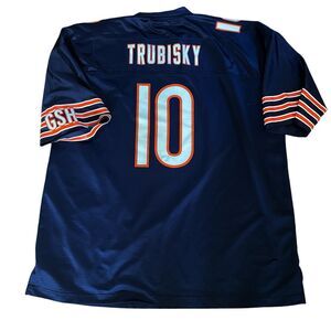 Mitch Trubisky Chicago Bears NFL Pro Line NFLPA Navy Jersey Men’s 2XL